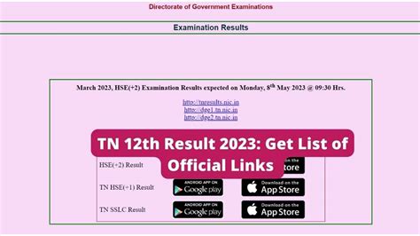 tnresults nic in|TN Board Results.